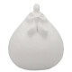 Huhn Dekofigur Zement 12x9cm weiss