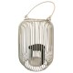 Laterne Metall 21x15cm creme