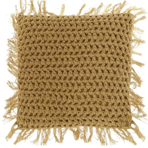 Kissen -Tuffy- Baumwolle 45cm braun