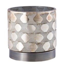 Teelichthalter -Landyne- Glas 10cm gold