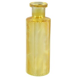 Vase -Sungdo- Glas 22x8cm gelb