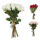 Kunstblume Rosen 3ass 40x20cm bunt