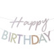 Girlande -Happy Birthday- Papier 3m bunt