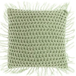 Kissen -Tufo- Baumwolle 45cm hellgrün