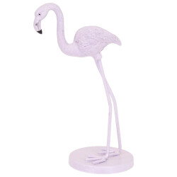 Flamingo Dekofigur Polyresin 19cm lila