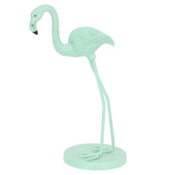 Flamingo Dekofigur Polyresin 19cm mint