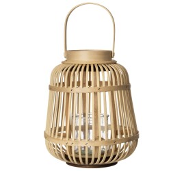 Laterne Bambus 24x20cm natur