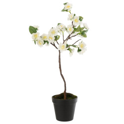 Kunstpflanze -Blüte- 52cm weiss