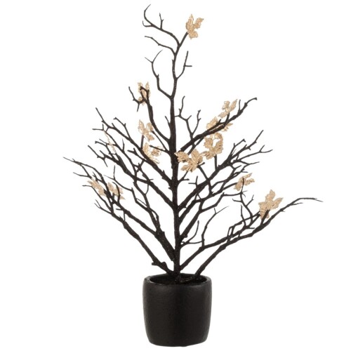 Kunstbaum -Deluxe- 43cm schwarz-gold