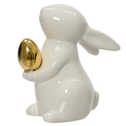 Hase Porzellan 13x12cm weiss