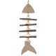 Fisch Deko Holz 30x7cm natur