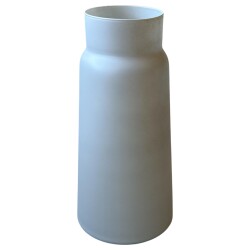 Vase -Atlas- Glas 30x15cm grau