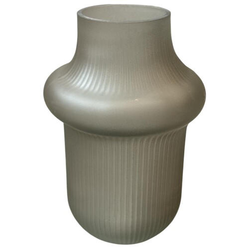 Vase -Philou- Glas 20x11cm grau
