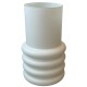 Vase -Ribster- Glas 30x18cm weiss