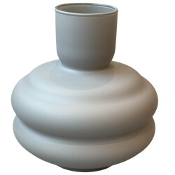 Vase -Parts- Glas 19x18cm grau