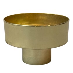 Kerzenhalter -Percy M- Metall 5x7cm gold