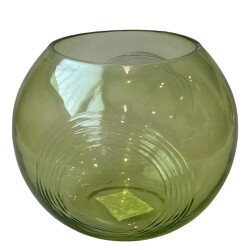 Vase -Janine- Glas 13x15cm grün