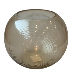 Vase -Janine- Glas 16x20cm beige