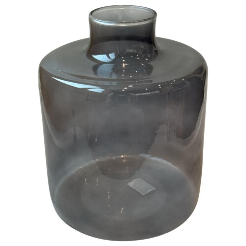 Vase -Willow- Glas 23x19cm grau