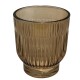 Teelichthalter -Dex- Glas 9x8cm beige