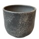 Blumentopf -Natan- Keramik 13x15cm schwarz