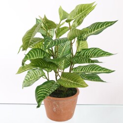 Kunstpflanze -Zebra- 30cm grün