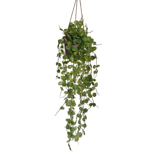 Kunstpflanze Hängend -Leaves- 75cm grün