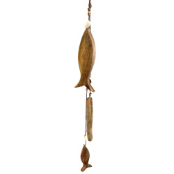 Girlande Fische-Muscheln 89cm natur
