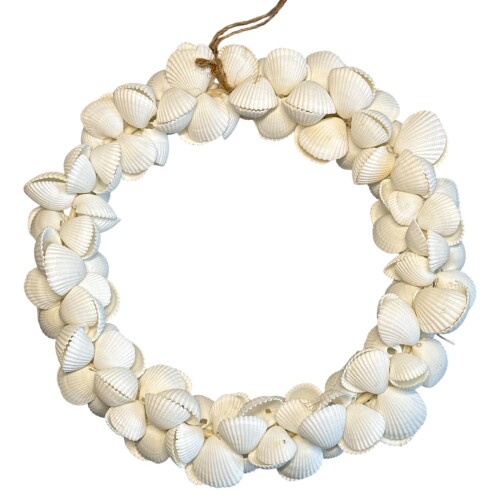 Kranz Muscheln 15cm weiss