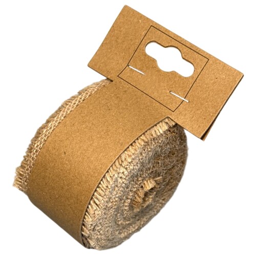 Dekoband 5cm Jute 5m Rolle natur