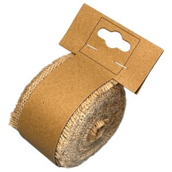 Dekoband 5cm Jute 5m Rolle natur