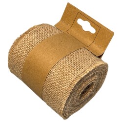 Dekoband 10cm Jute 5m Rolle natur