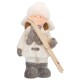 Dekofigur Winter Keramik 23cm weiss