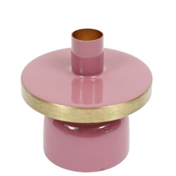 Kerzenleuchter Madras Metall 10cm rosa