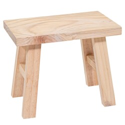 Hocker Senna Holz 25x31cm natur