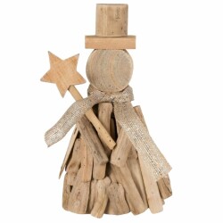 Schneemann Treibholz 23cm natur