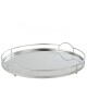 Tablett Luxor Metall 46cm silber