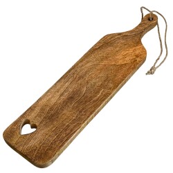 Servierbrett Holz 50x13cm braun