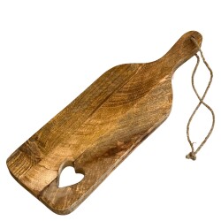 Servierbrett Holz 40x12cm braun
