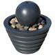 Brunnen Lumeo Polyresin 18x17cm anthrazit
