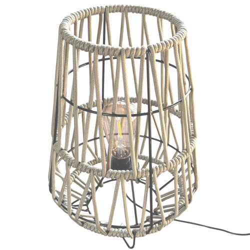 Laterne LED Outdoor 37x28cm natur