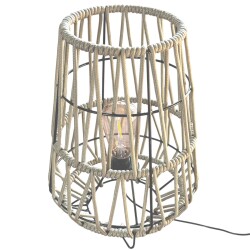 Laterne LED Outdoor 37x28cm natur