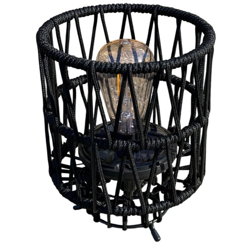 Laterne LED Outdoor 24x19cm schwarz