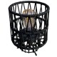 Laterne LED Outdoor 24x19cm schwarz