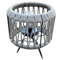 Laterne LED Outdoor 34x28cm sand