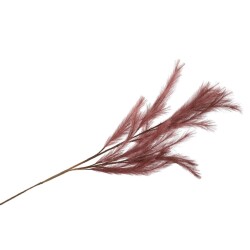 Kunstzweig -Federn- 100cm bordeaux