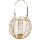 Laterne Metall 16x18cm gold