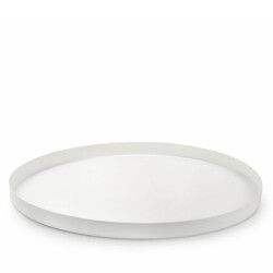 Tablett Metall 32cm weiss