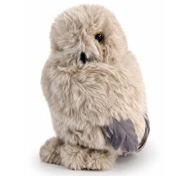 Eule Dekofigur Polyester 22cm grau