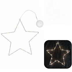Stern LED Metall 31cm weiss